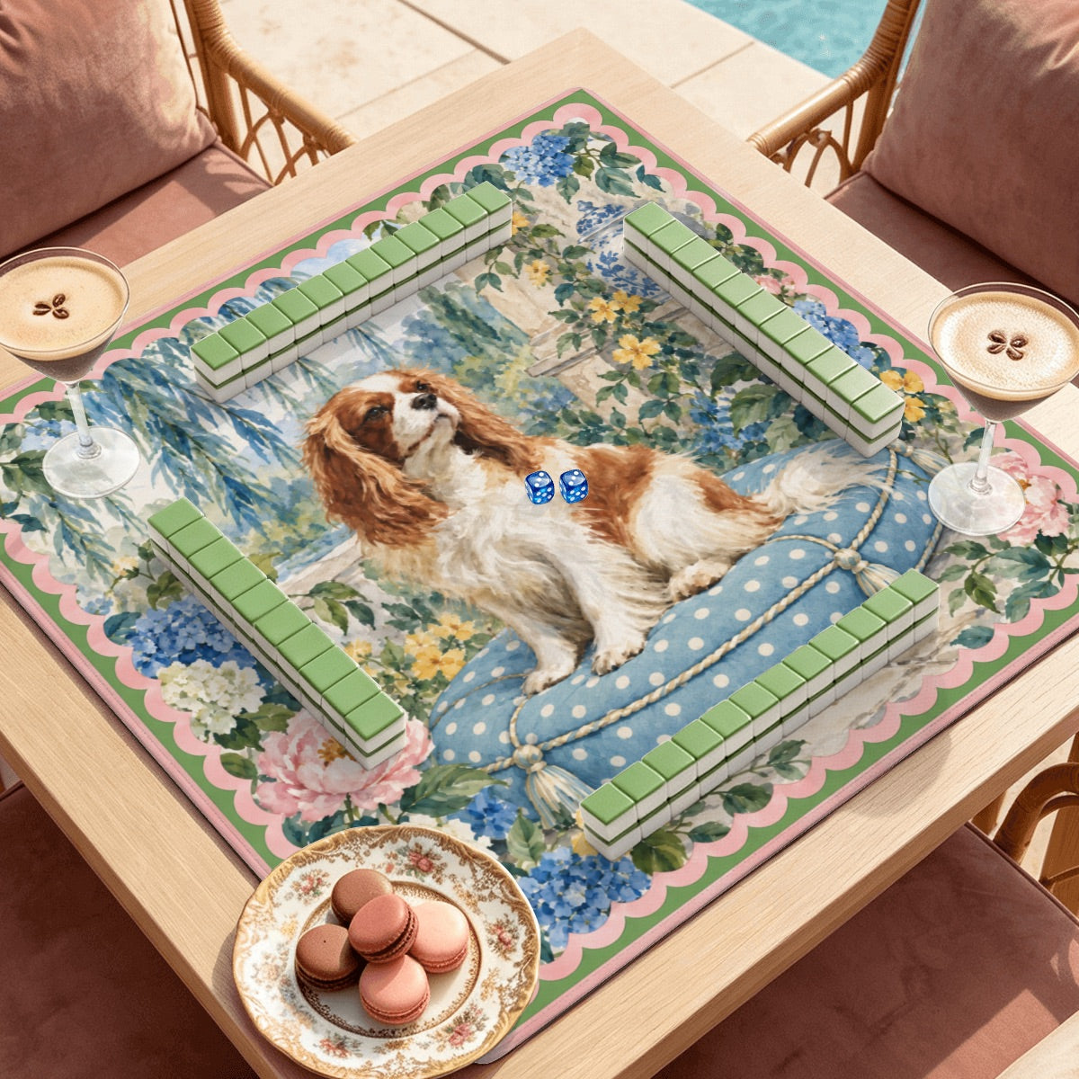 Cavalier King Charles Spaniel Mahjong Mat