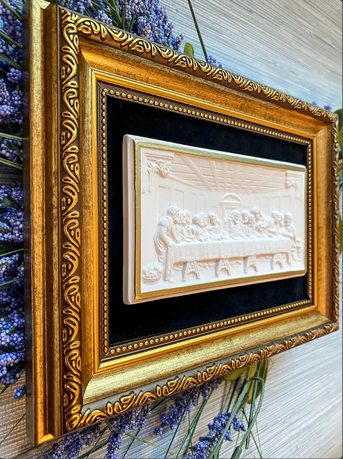 The Last Supper Framed Intaglio Art