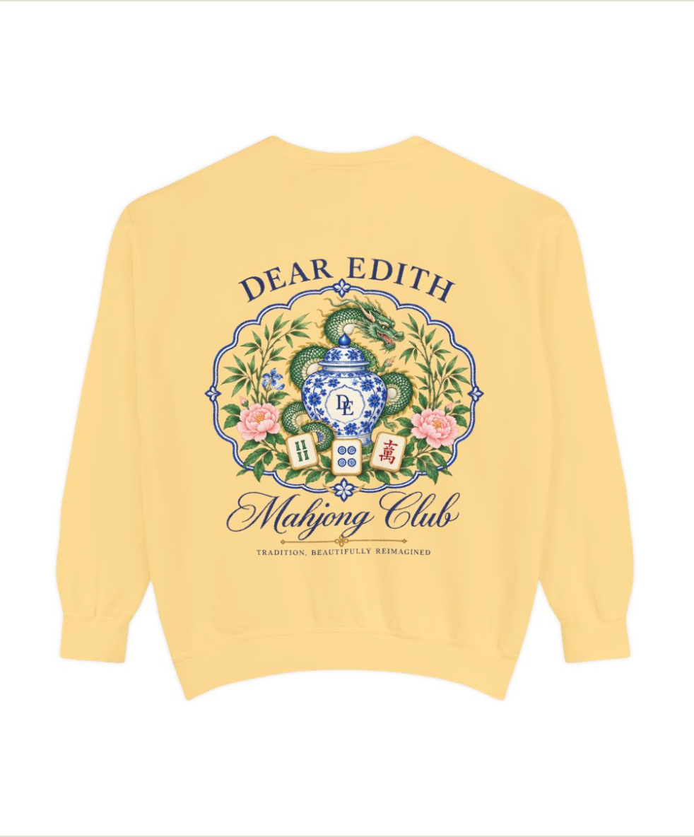 Dear Edith Mahjong Club Sweatshirt | Comfort Colors