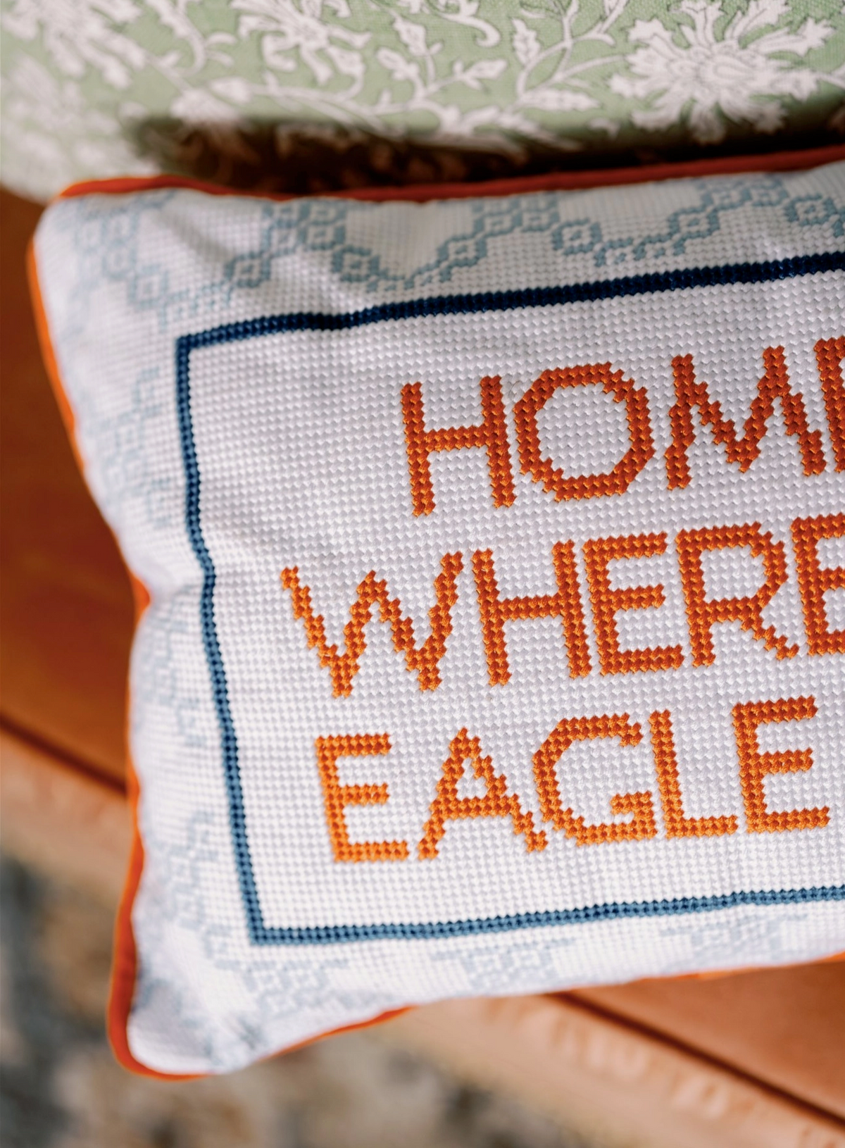 Eagle Needlepoint Pillow | Auburn University