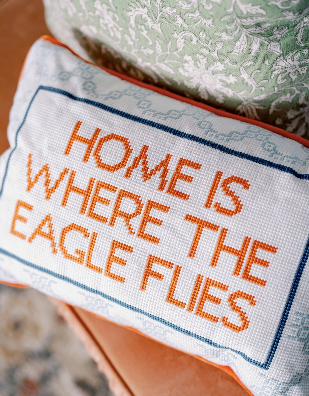 Eagle Needlepoint Pillow | Auburn University