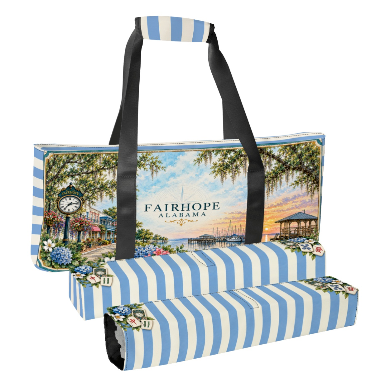 Mahjong Tote Bag, Rack Bag, Tile Bag | Fairhope Alabama