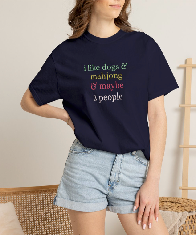 I Love Dogs Tshirt | Comfort Colors | Mahjong