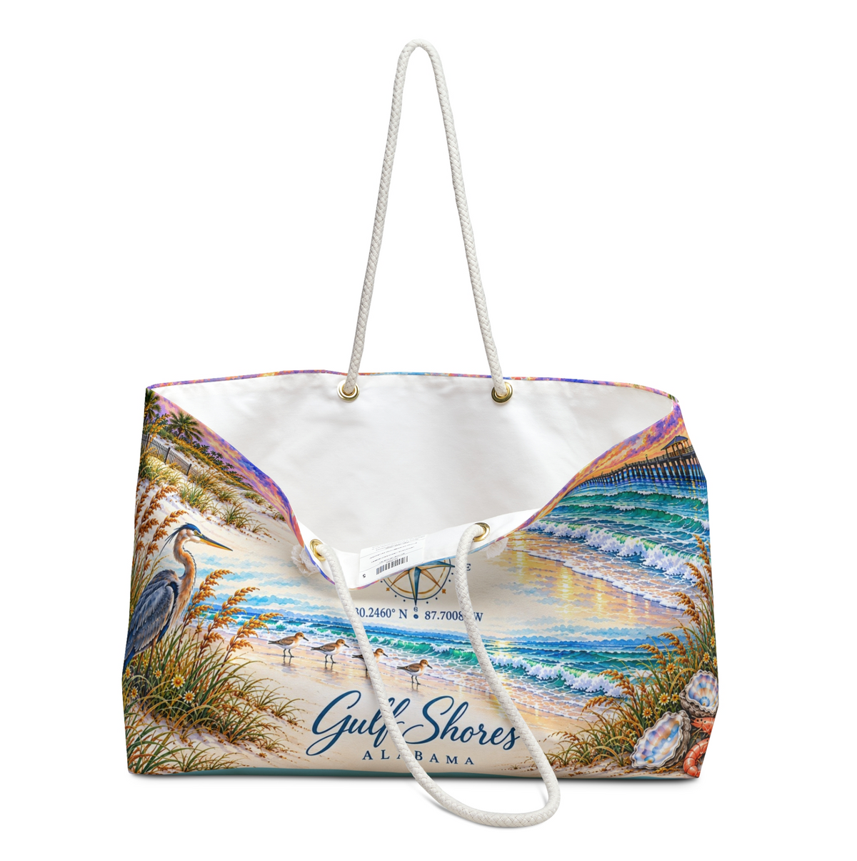 Gulf Shores Alabama Mahjong Tote Bag | Tile Pouch