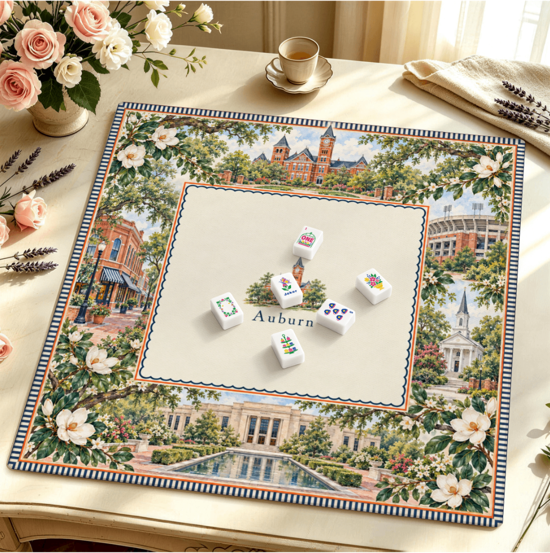 Auburn Alabama Mahjong Mat