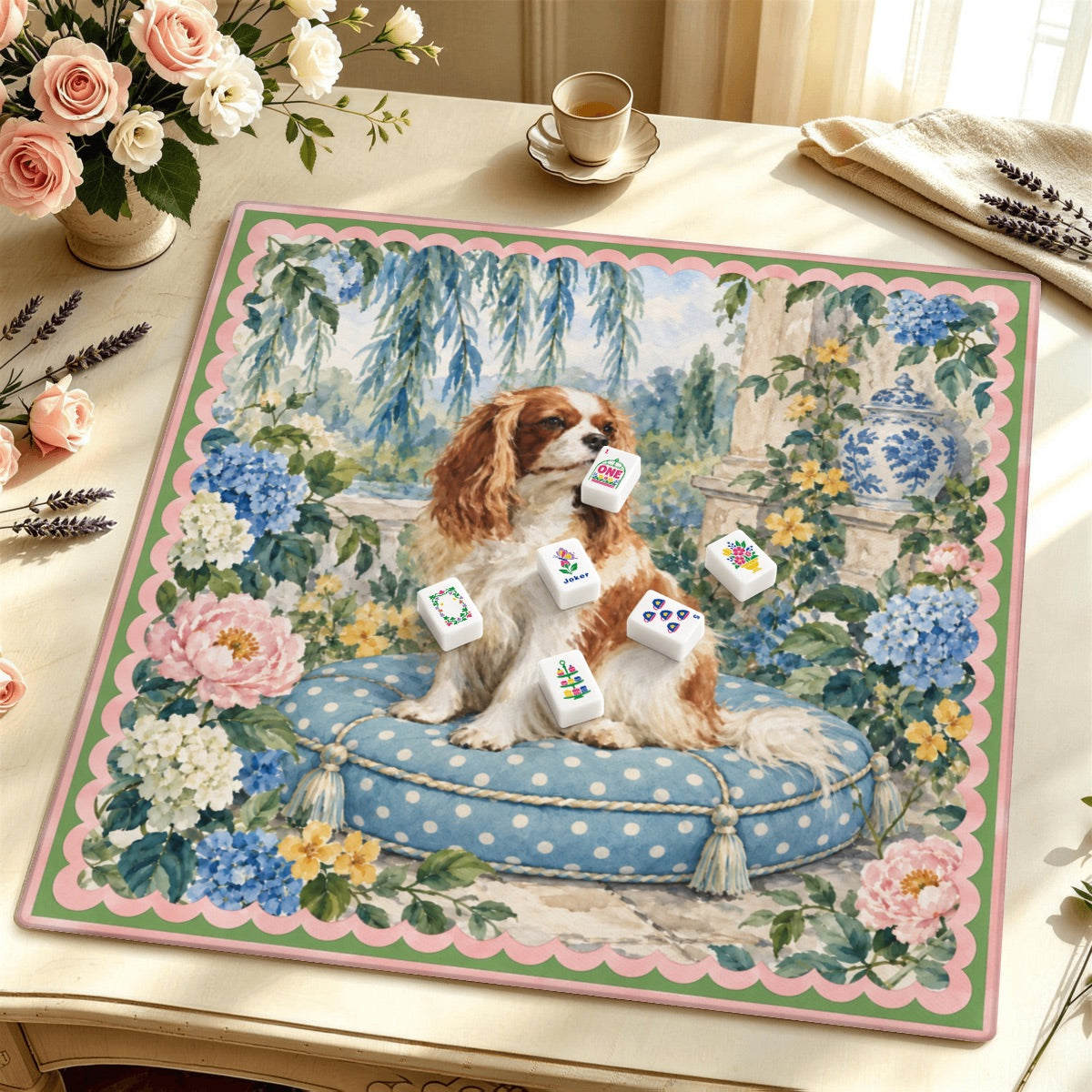 Cavalier King Charles Spaniel Mahjong Mat