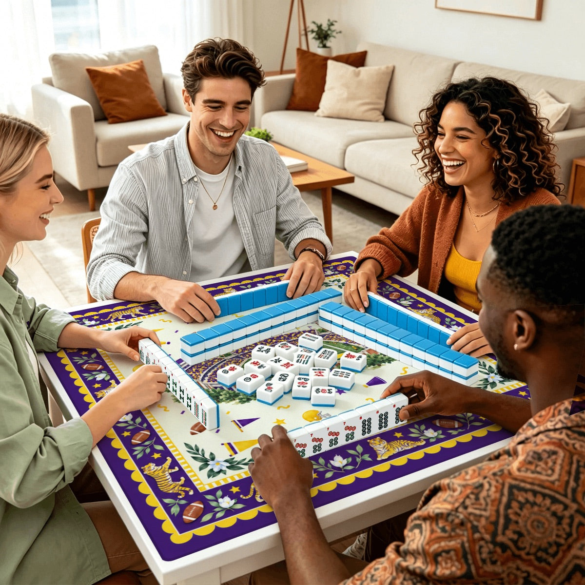 Red Elephant Mahjong Mat | Alabama Crimson Tide | University of Alabama