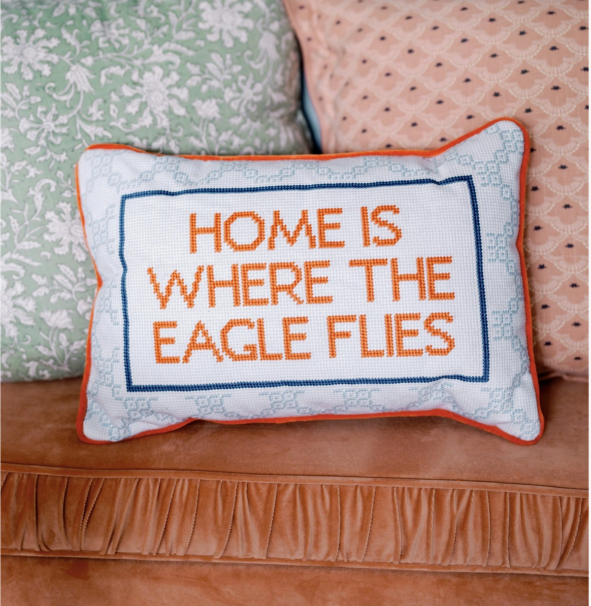 Eagle Needlepoint Pillow | Auburn University