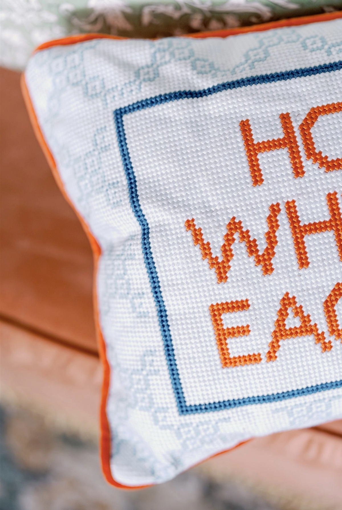 Eagle Needlepoint Pillow | Auburn University