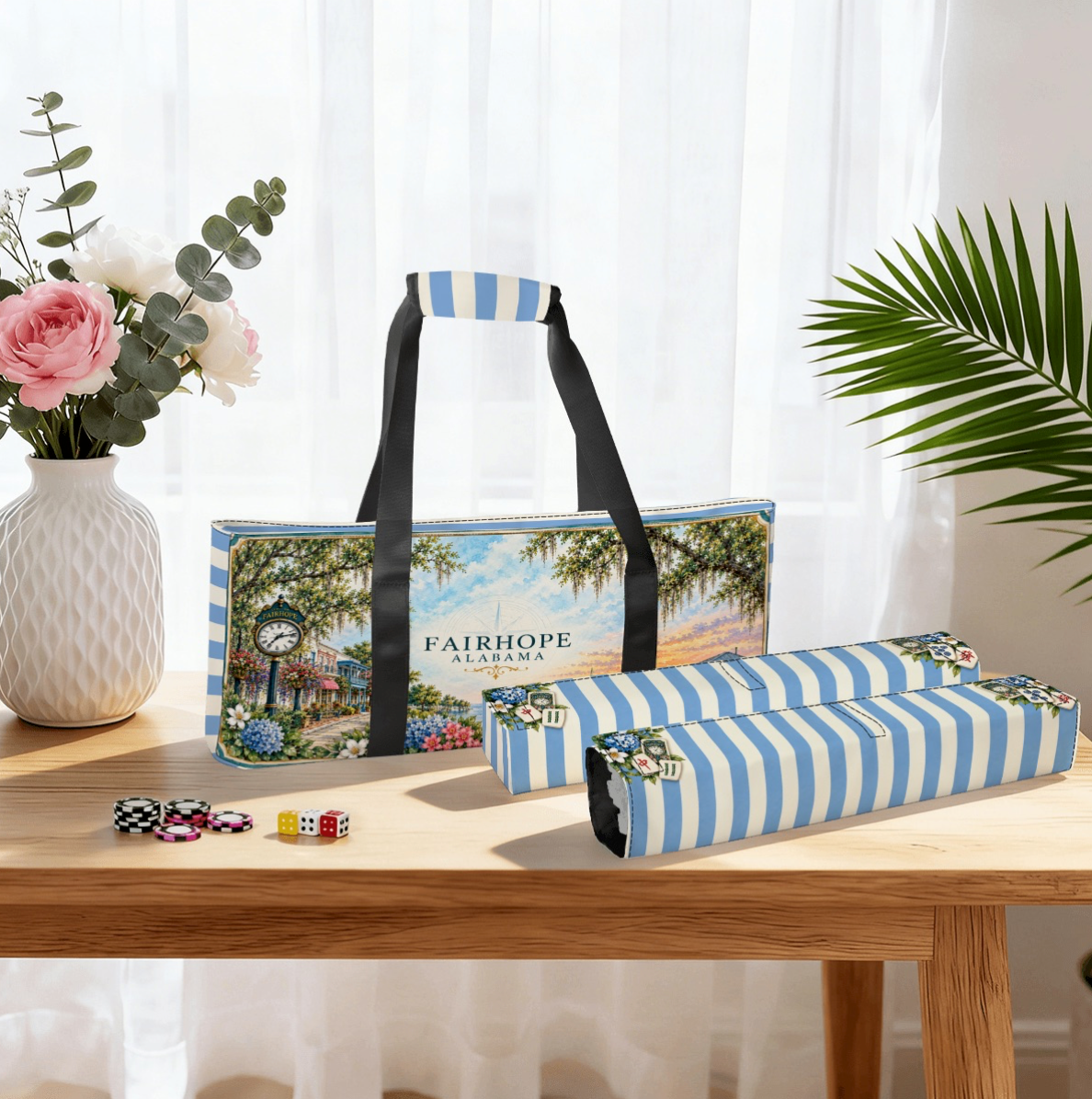 Mahjong Tote Bag, Rack Bag, Tile Bag | Fairhope Alabama