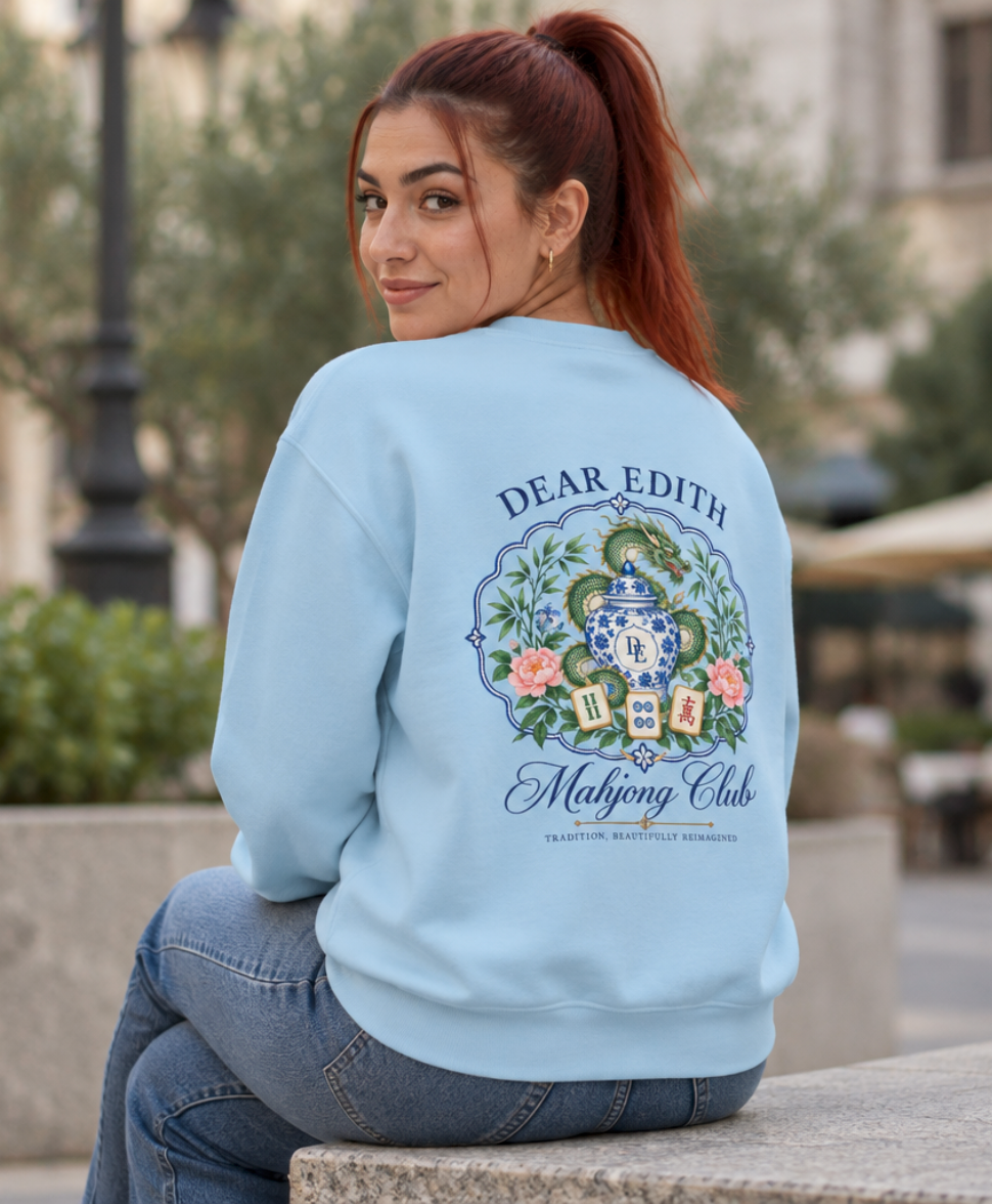 Dear Edith Mahjong Club Sweatshirt | Comfort Colors