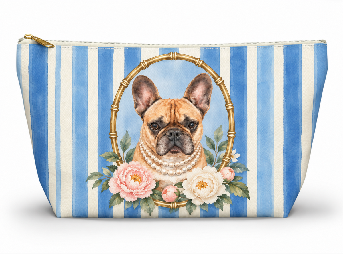 Frenchie Mahjong Tote Bag | Tile Pouch