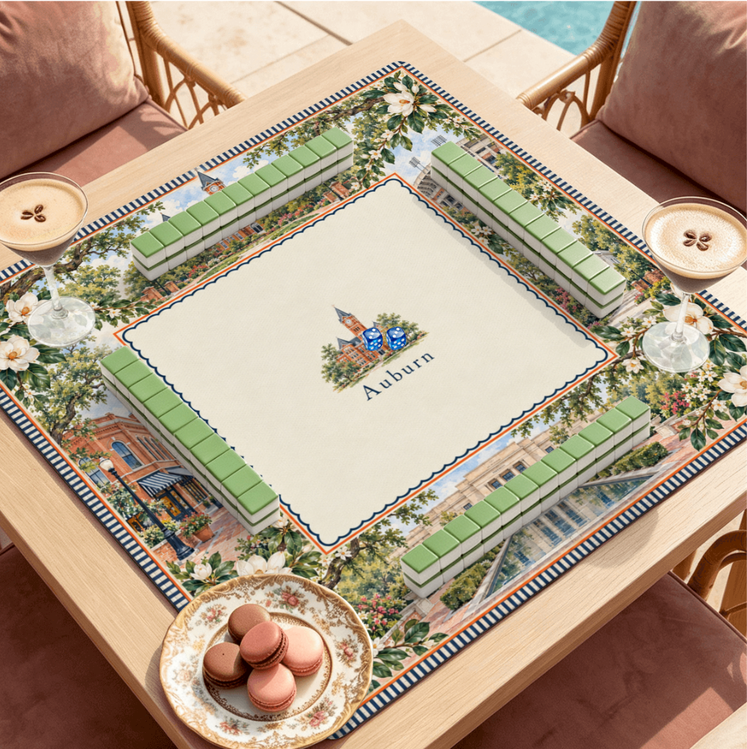 Auburn Alabama Mahjong Mat